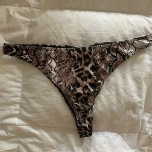 Swimsuit thong and cheeky bottoms from Victoria’s Secret and Misguided.